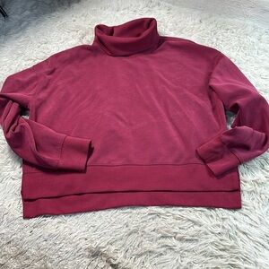 Lululemon Softstreme Turtleneck Pullover Pomegranate